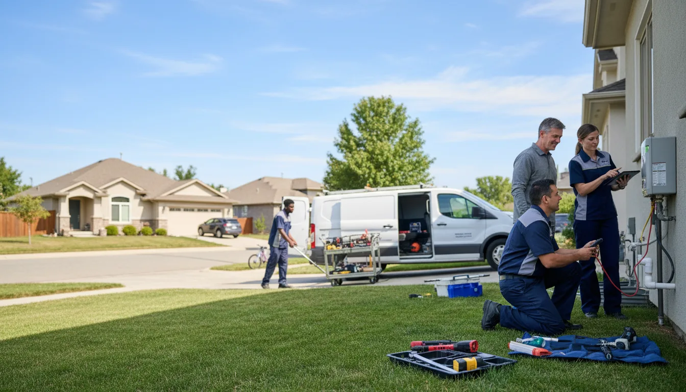 Tankless water heater service in Hanna, IN